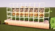 Working on a new project or farm is a great way to spice up survival gameplay (Image via Mojang)